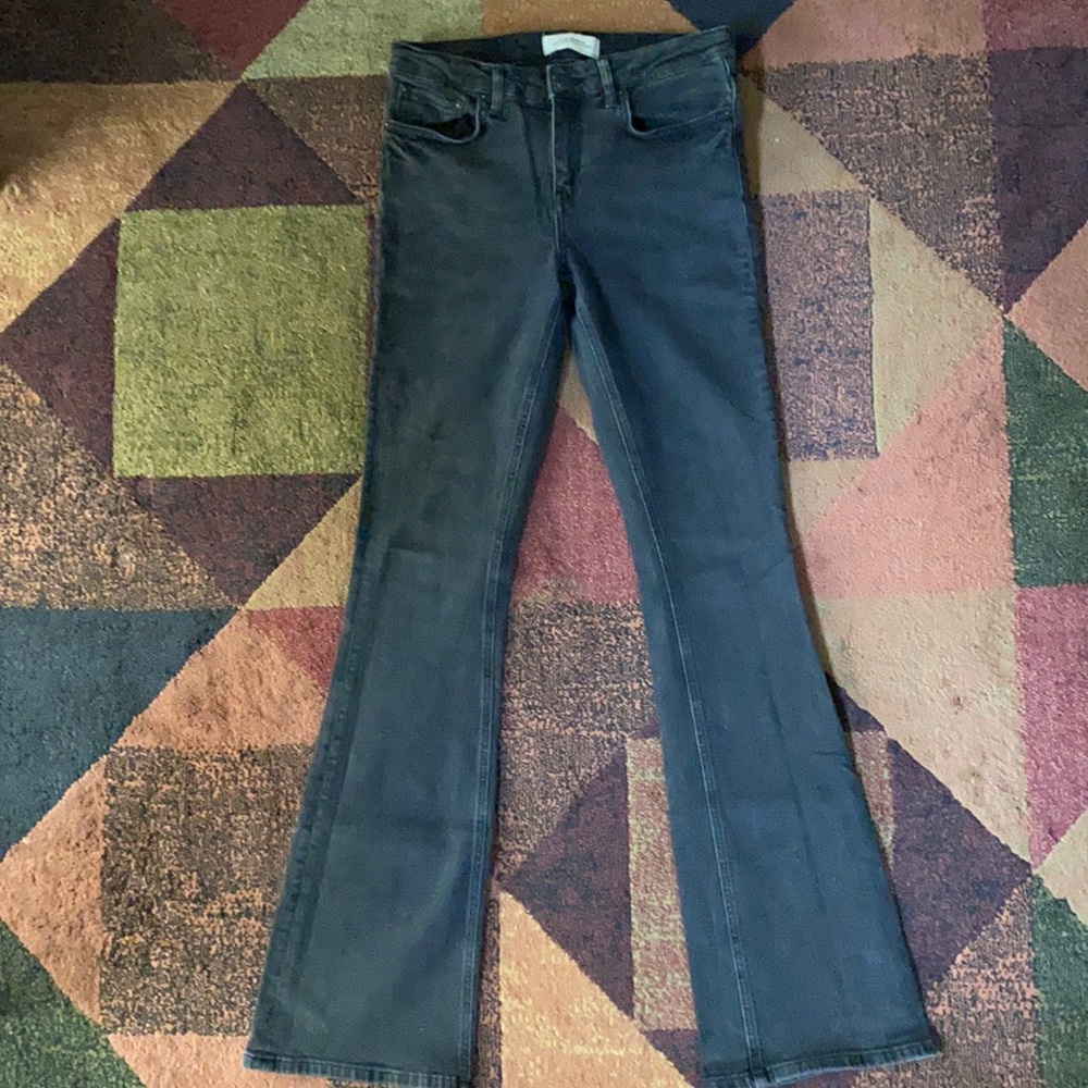 ZARA Mid-Rise Flare Jeans